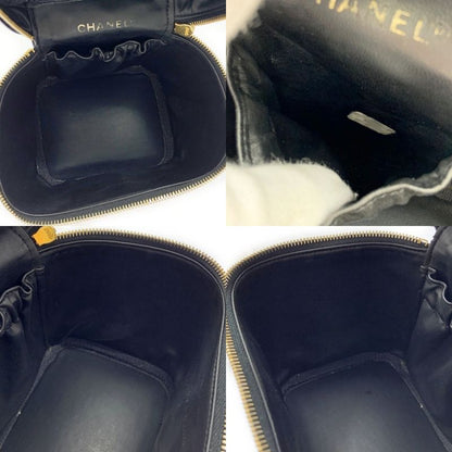 Chanel Caviar Skin Vanity Bag Black 424897 Handbag