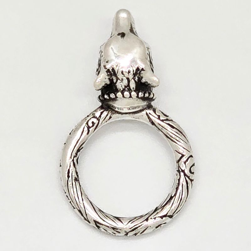 Gucci Anger Forest Wolf Head Ring 10 Approx 10 Star Ring Silver Sv925 1680fi