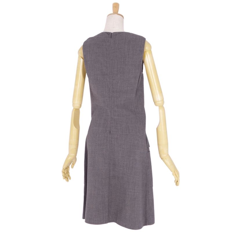 Celine Dress Sleeveless Wool Gabardine Top Women's Made In France 36(S Equivalen