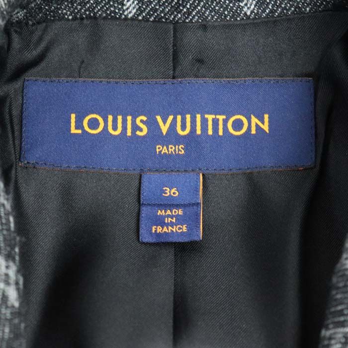 Louis Vuitton Pea Coat Black Fnco15ov0 36 Ladies Preowned