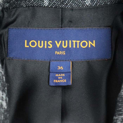 Louis Vuitton Pea Coat Black Fnco15ov0 36 Ladies Preowned