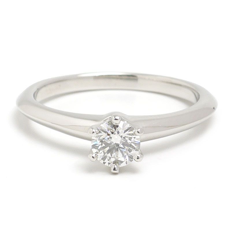 Tiffany & Co Solitaire Ring Approx 11.5 Pt950 0.39ct 1 Grain