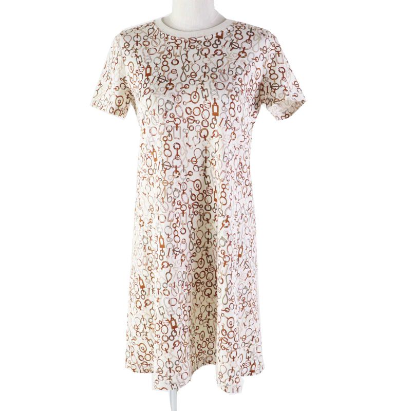 Hermes 23SS 3h4514dr Do Re Boucles Do Re Boucles 100% Cotton Short Sleeve