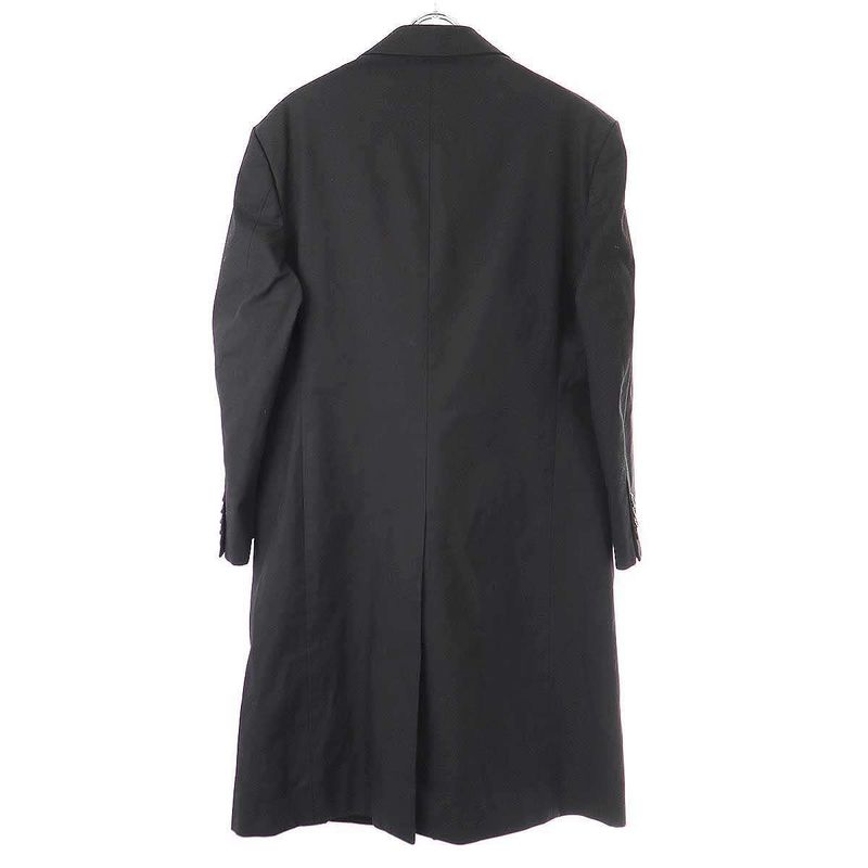 Prada 18ss Denim Chester Coat Uc396i Black 48