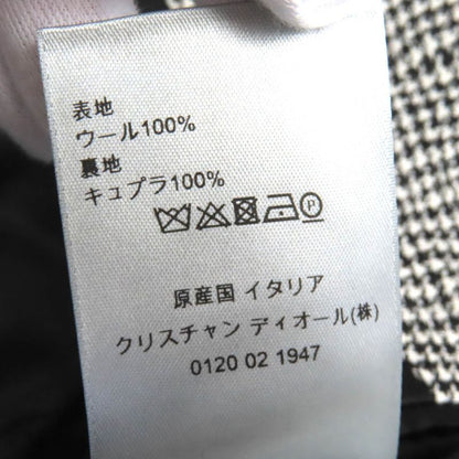 DIOR Christian DIOR Homme 933c307a4602 100% Wool Staggered Pattern Long Coat With CD Logo