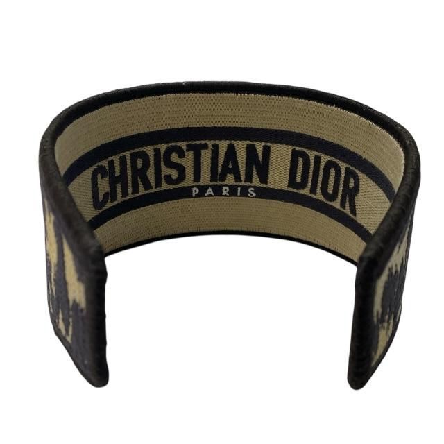 Christian DIOR Oblique Catsuit Headband Hair Accessory Leopard Brown Canvas