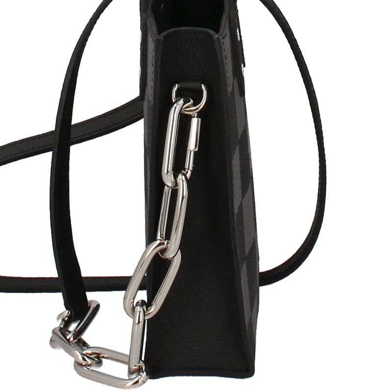 Louis Vuitton Sac Pla XS N60479 Damier Checkerboard Men's Shoulder Bag Black