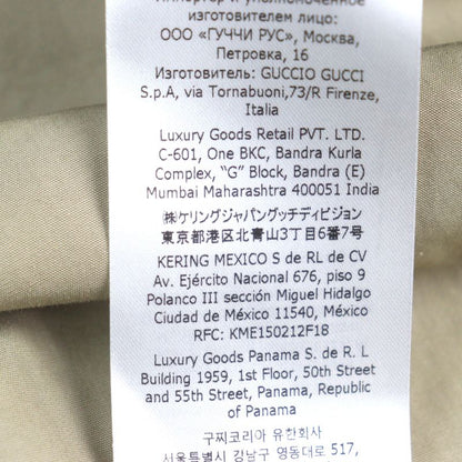 Gucci 24SS 762164 Cotton 100% Logo Embroidery Button-down Long Sleeve Shirt