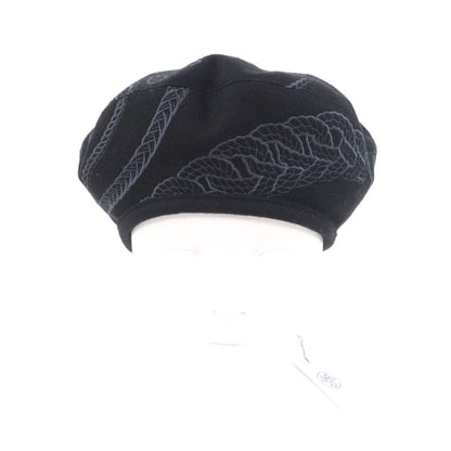 Hermes H222039n 100% Wool Saint Honore En Finesse Beret With Serie Buttons