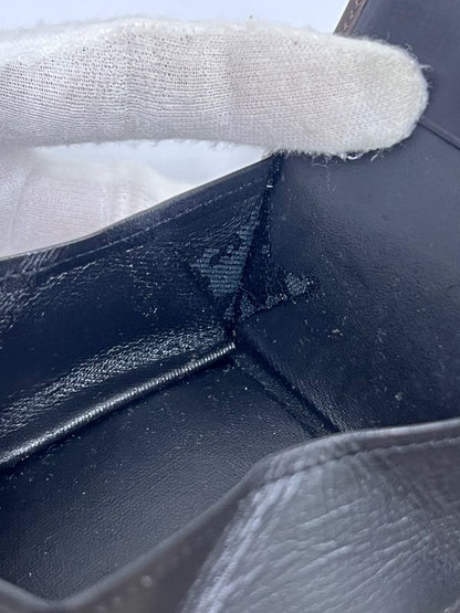 YVES Saint Laurent Coin Case Coin Purse Leather Brown 08bs304