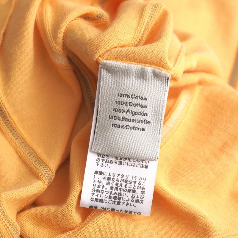 Hermes Short Sleeve T-shirt Size XL Striped Ribbed Sleeves Crewneck Knit