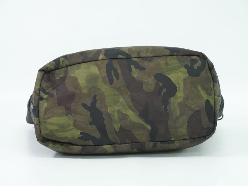 Authentic Prada Tessuto Camouflage Reversible 2WAY Shoulder Bag Handbag Nylon