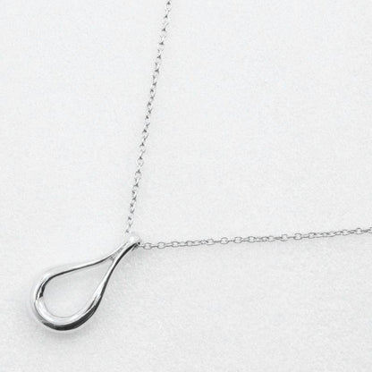 Tiffany & Co Open Teardrop Elsa Peretti 925 Silver Ladies 2.6g Necklace