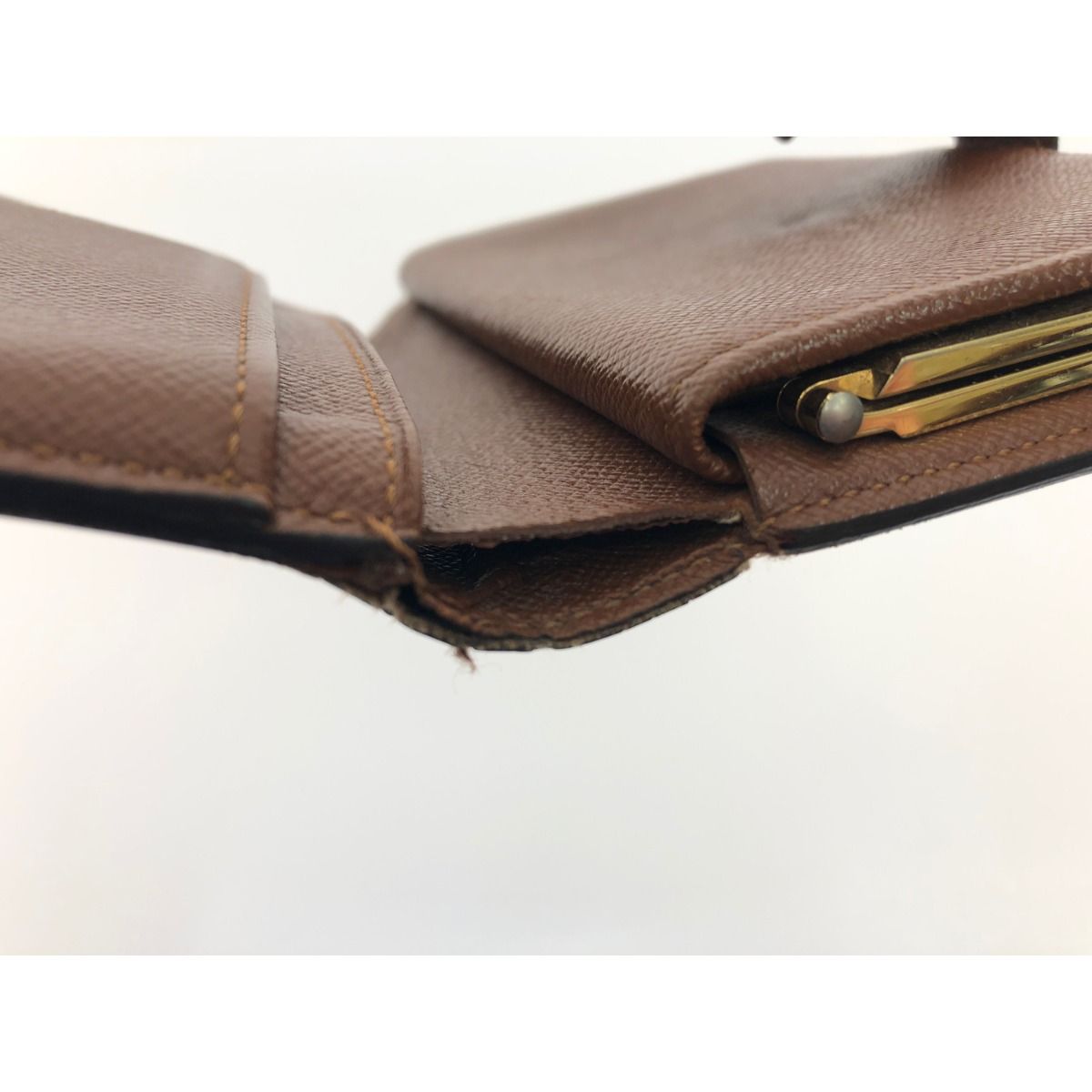 Louis Vuitton Women's Bifold Wallet Clasp Monogram Portomone Bier Viennois