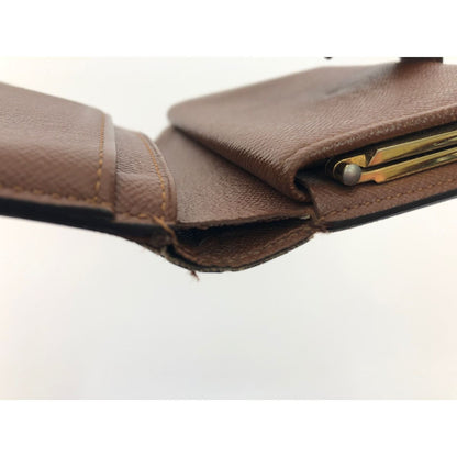 Louis Vuitton Women's Bifold Wallet Clasp Monogram Portomone Bier Viennois