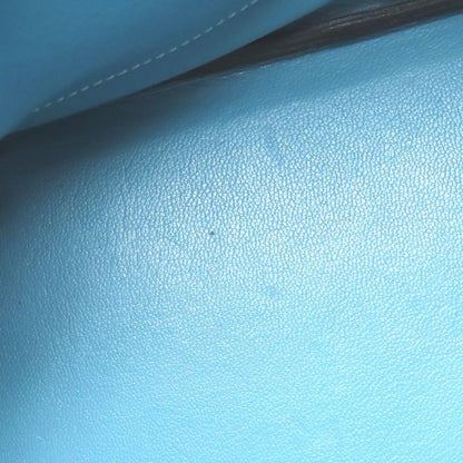 Hermes Birkin 30 Blue Jean Silver Hardware Handbag Epson Women