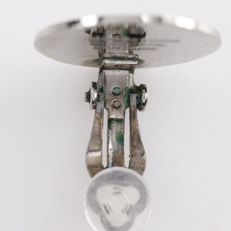 Hermes Serie *only One Side Metal Silver Ladies 3.5g Ear Ring