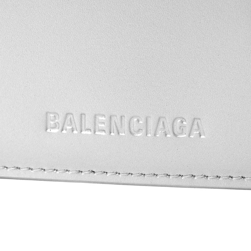 Balenciaga Trifold Wallet In Silver Essentials