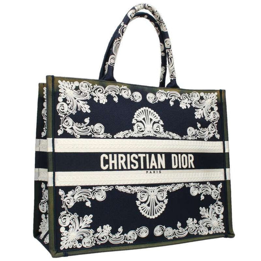 Dior BOOK TOTE Book Tote Large Gradient Finish Cornelia Embroidered Tote Bag