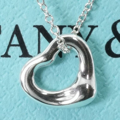 11mm (0.43in) Tiffany & Co Open Heart Silver Necklace 25-445