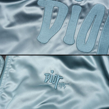 Dior Stussy Bomber Jacket Size 48 Blue