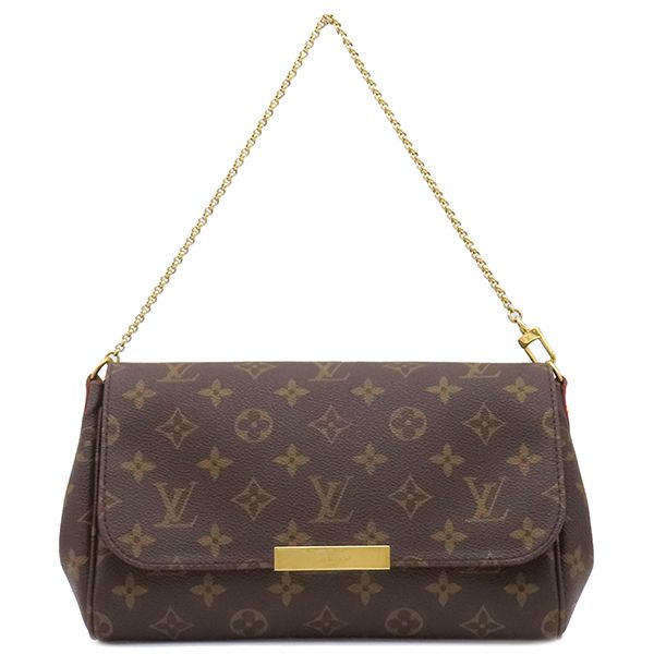 Louis Vuitton 2way Bag Favorite MM Monogram Canvas Monogram Gold Hardware Brown