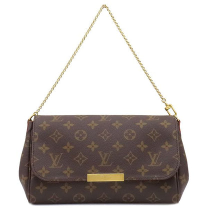 Louis Vuitton 2way Bag Favorite MM Monogram Canvas Monogram Gold Hardware Brown