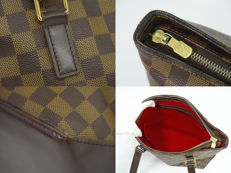 Authentic Louis Vuitton LV Cabas Piano Special Order Damier Ebène Shoulder Bag