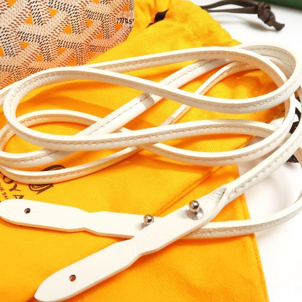 Goyard Poitiers Cles Levois 2WAY Bag Mini Pvc×leather White Yellow Similar