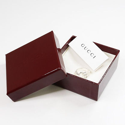 Gucci Double G Key Motif Ring Star Ring Silver Ag925 Size 12 (actual Size 11)