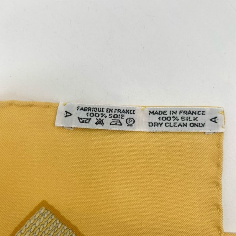 Grade Hermes 100% Silk Scarf Carre 90 Chevaux DE Trait Cart Horse