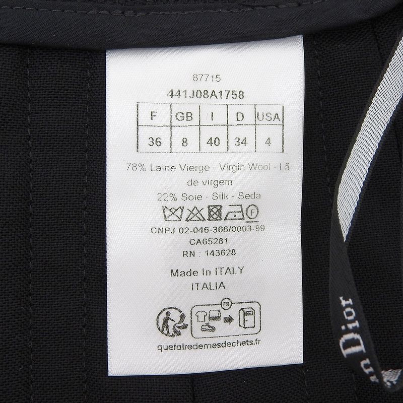 Christian DIOR 2024 Item 441j08a1758 Sailor Miniskirt 40 Back Lace-up Braided