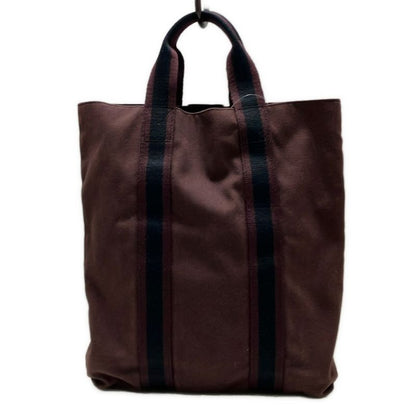 Hermes Fourre Tout Cabas Bag Black And Dark Brown