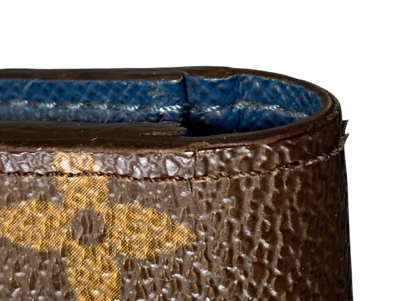 2543 Louis Vuitton Long Wallet Portefeuille Antholite Monogram Petrol Blue