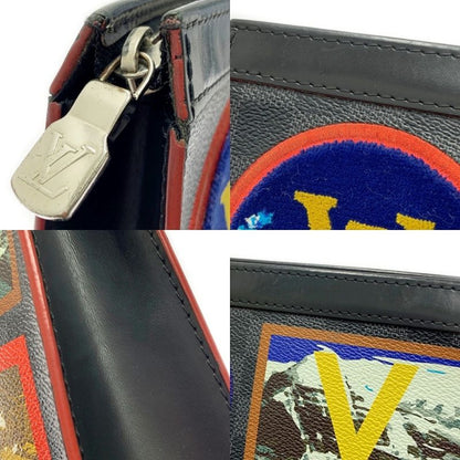 Louis Vuitton N60134 Damier Graphite PVC Pochette Voyage MM Black 359654 Second