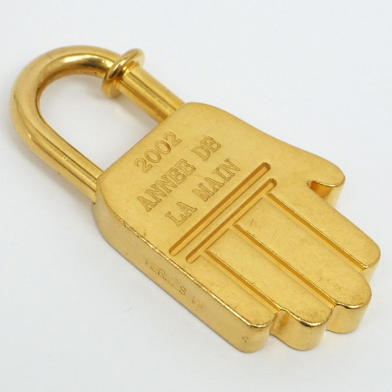 Hermes Cadena Hand Motif 2002 Limited Gold Annee DE LA MAIN Charm