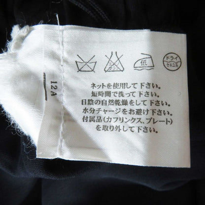 CHANEL P40728 Linen Silk Bare All-in-one Short Length Navy Black 34 Made In