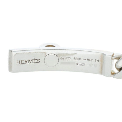 Hermes Kelly Grumet Silver Bracelet Men's