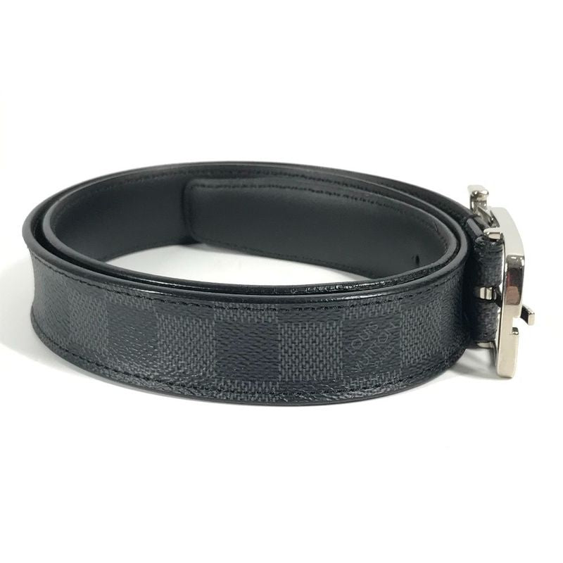 Louis Vuitton Belt Santure Neogram M6057w Damier Graphite Canvas Black