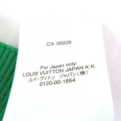 Louis Vuitton 23AW 1ab8cs Chain Decor Cropped Ribbed Tank Top Green XS Made In
