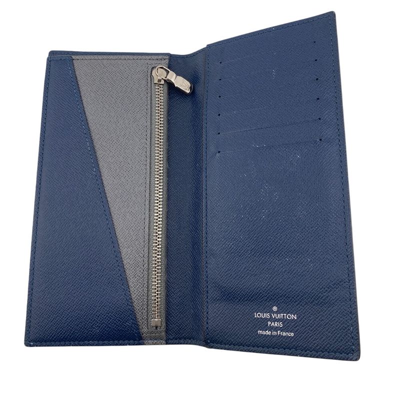 Louis Vuitton M64508 Portefeuille Alexandre NM Taiga Long Wallet Branded Card