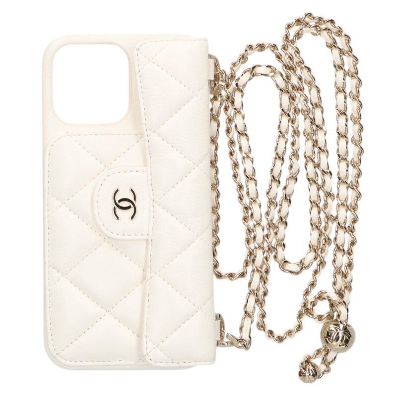 Chanel Caviar Skin Iphone14pro Case For Men