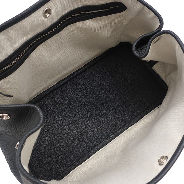 Hermes Tote Bag Garden Party PM Negonda Black Silver Hardware Black Engraved Y