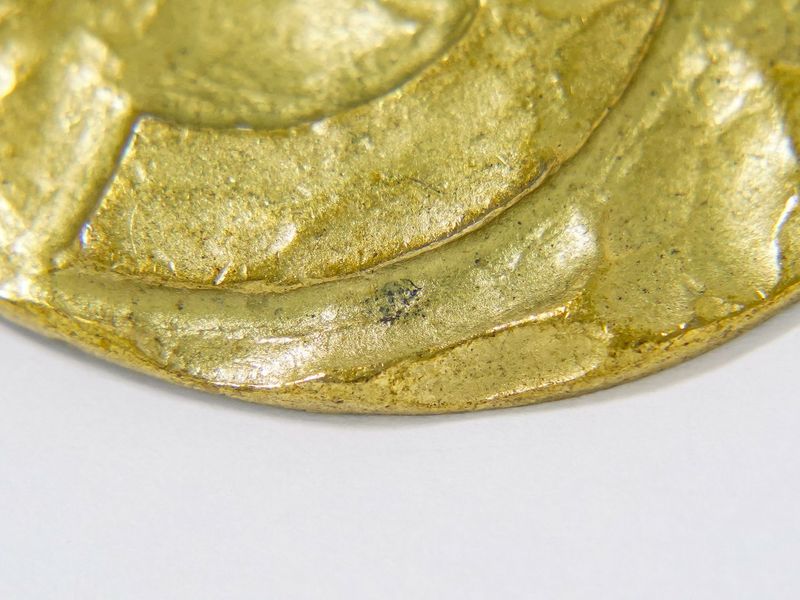 Authentic Chanel Coco Mark Brooch GP Gold Plated Coco Mark Accessories Jewelry