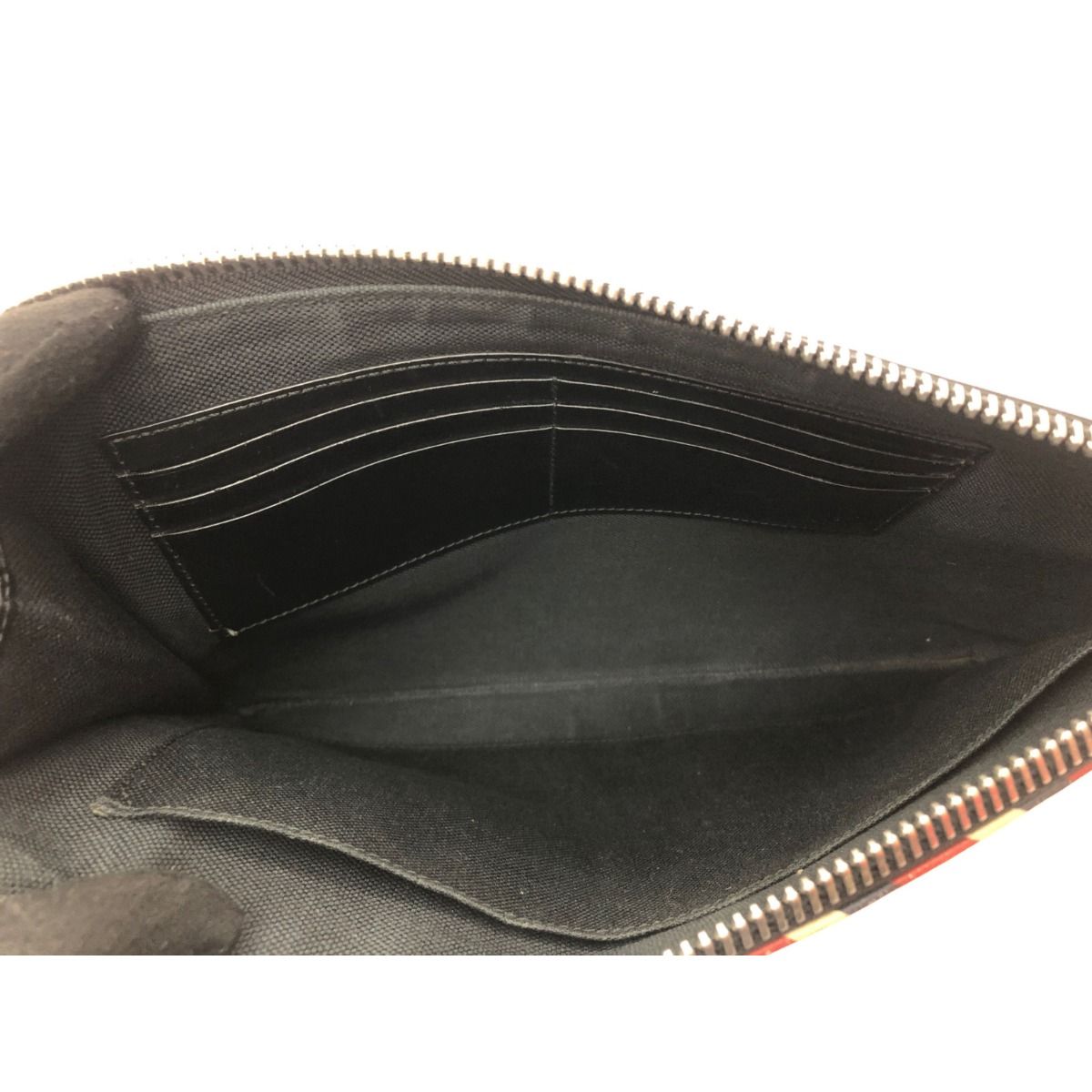 Gucci Men's Clutch Bag GG Supreme Night Courier Clutch Taiga - Patch 496346