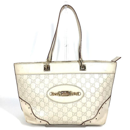 Gucci Shoulder Bag GG Guccissima Logo 145993 Cima Leather Off-white Color
