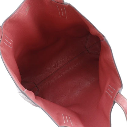 Hermes Double Sens 45 Reversible Taurillon Clemence Bougainvillea Women's Tote