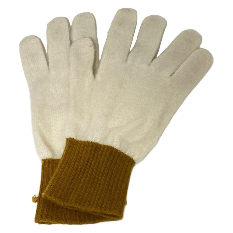Hermes Gloves Women - Ivory And Brown Cashmere