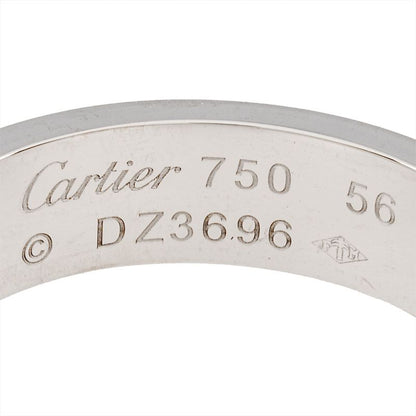 Cartier Love Ring #56 18K White Gold 72g Whey Togo Old LOVE