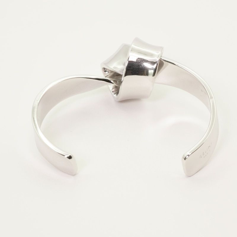 Celine Knot Wide Cuff Bangle Bracelet S 24-4700s
